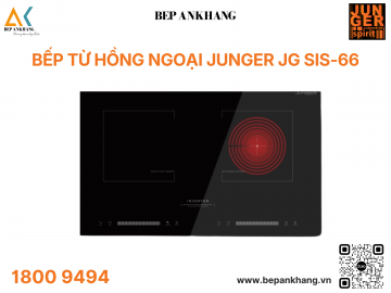 Bếp 2 Vùng Nấu Từ Kết Hợp Hồng Ngoại Junger SIS-66